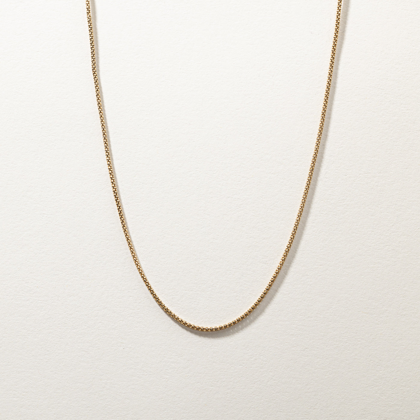 Gold Popcorn Chain | 18"|