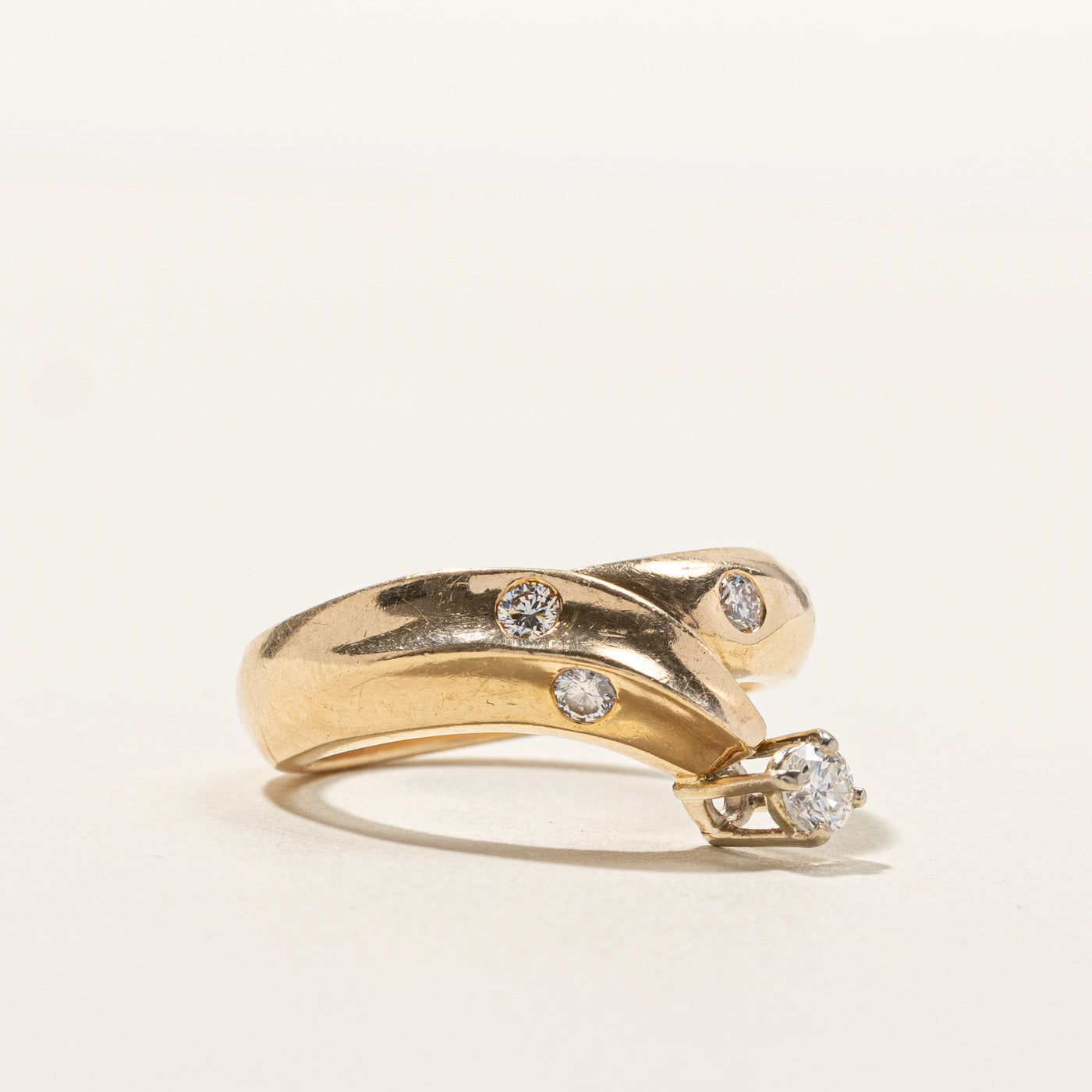 Bypass Diamond Ring | 0.36ctw | SZ 9 |