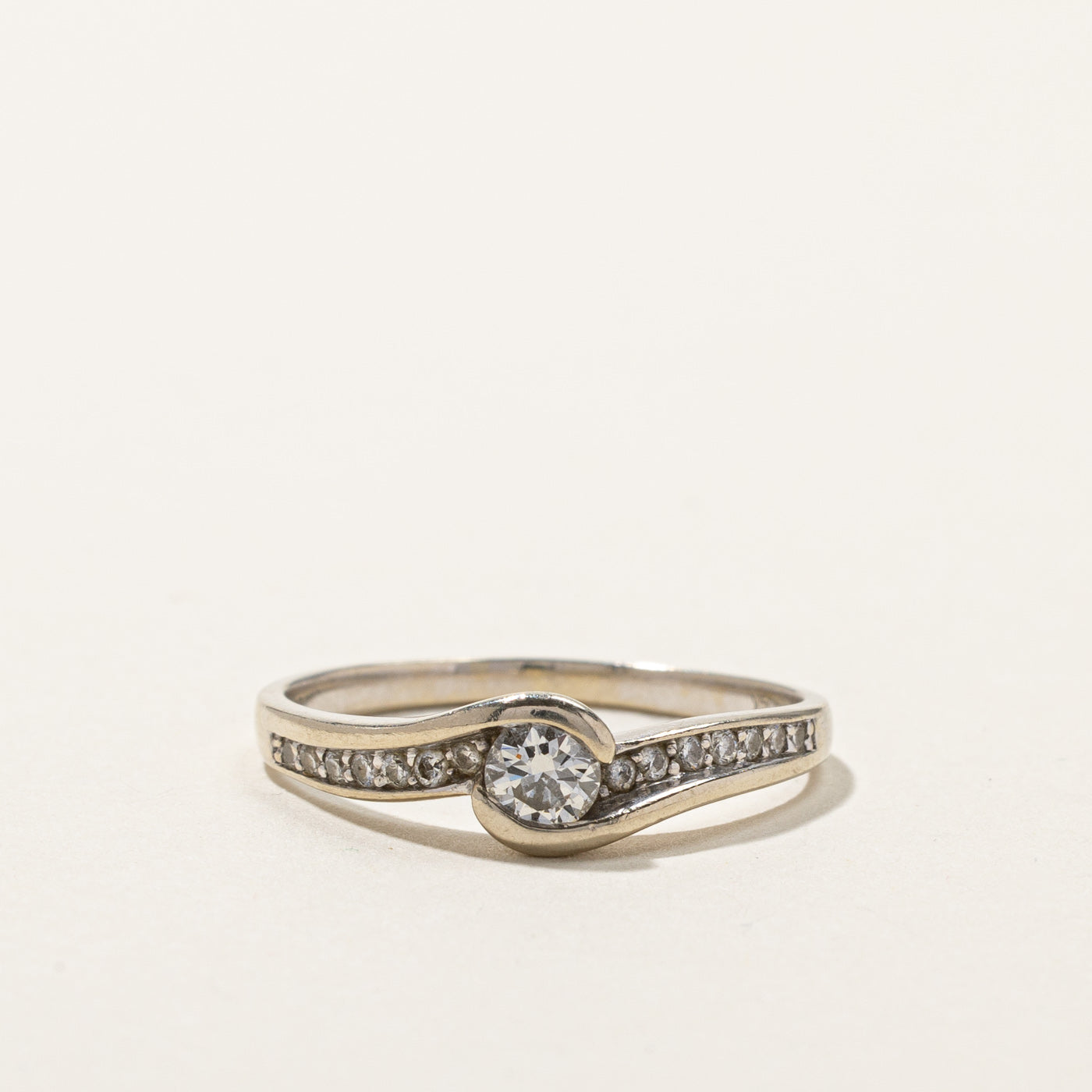Semi Bezel Diamond Ring | 0.43ctw | SZ 7.5 |