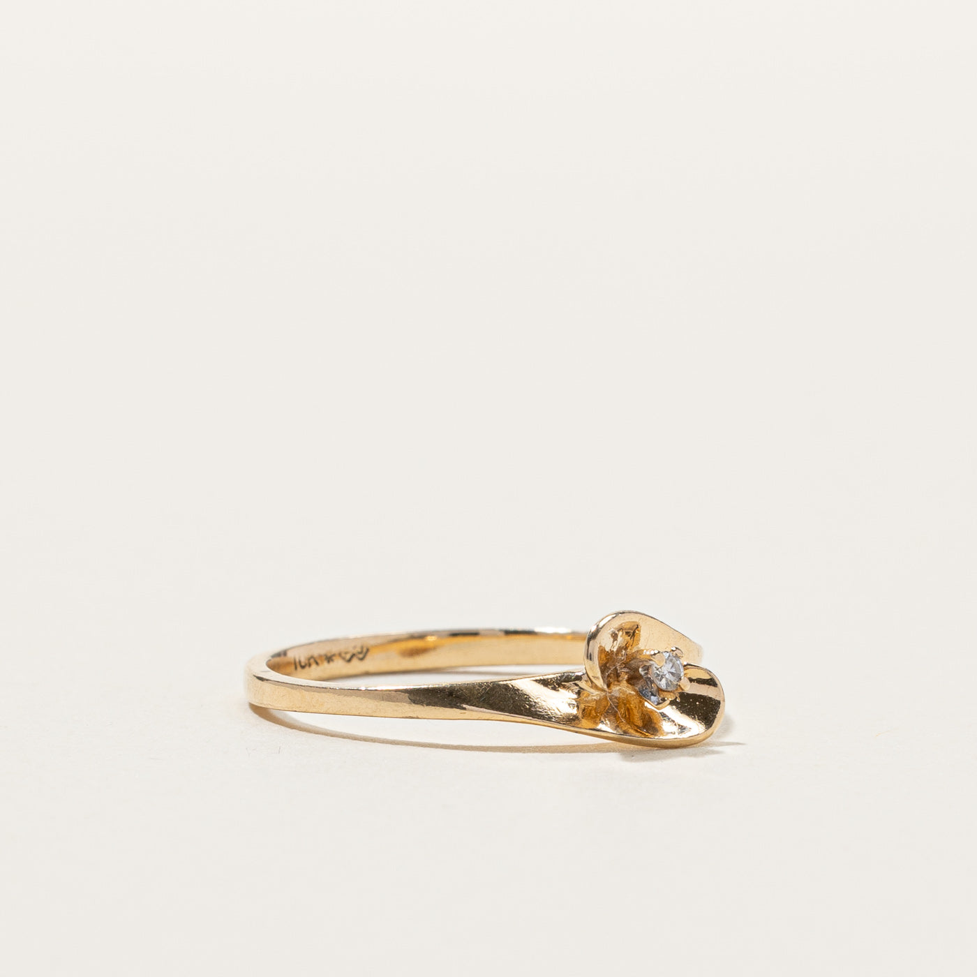Bypass Diamond Ring | 0.01ct | SZ 6.75 |