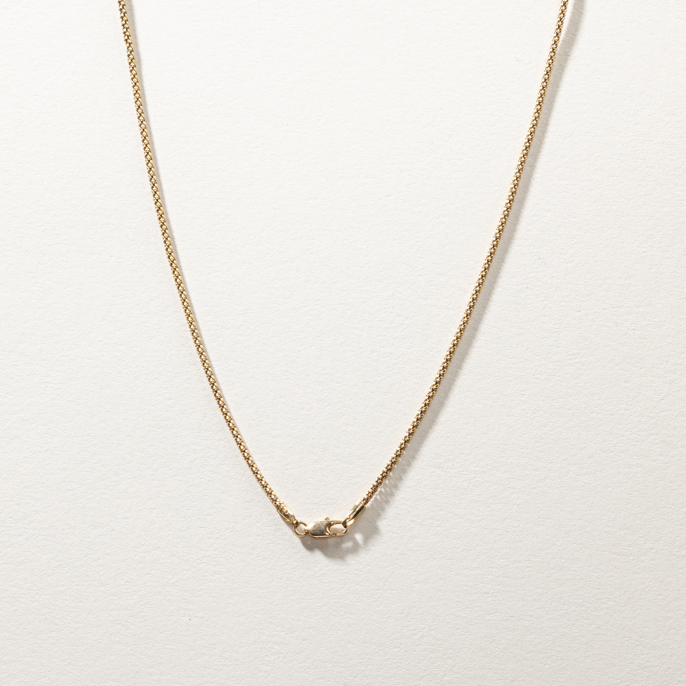 Gold Popcorn Chain | 18"|