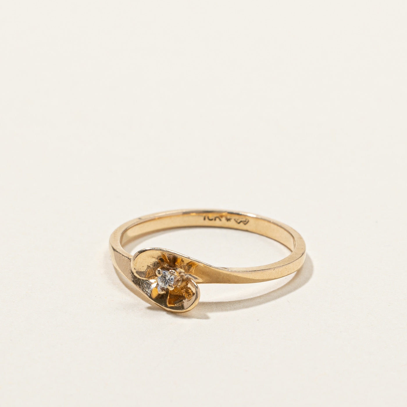 Bypass Diamond Ring | 0.01ct | SZ 6.75 |