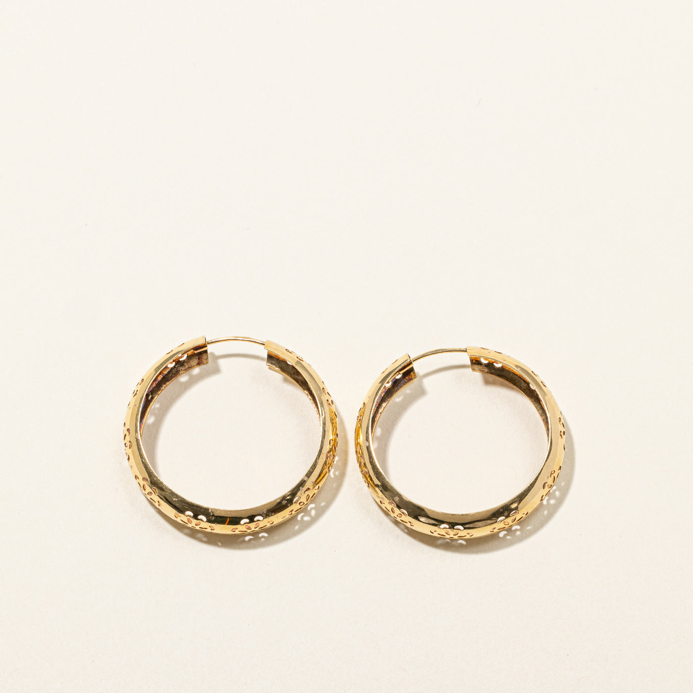 Textured Hoop Earrings