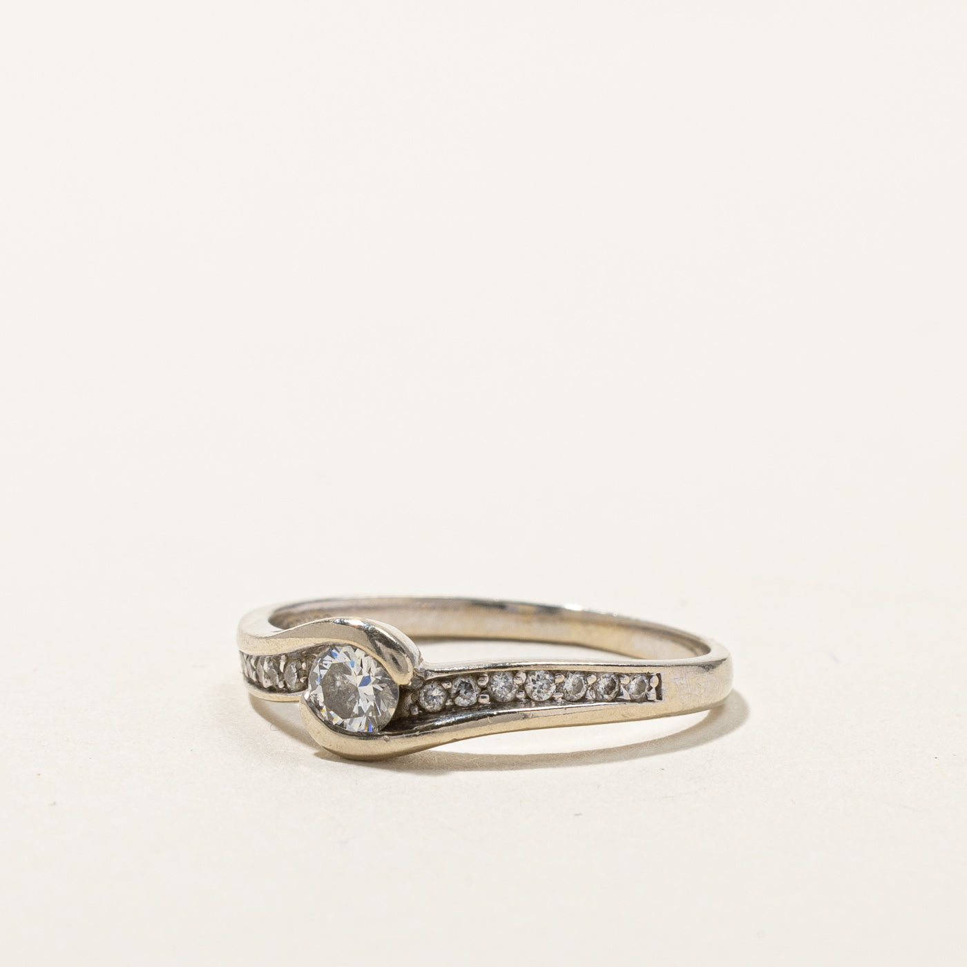 Semi Bezel Diamond Ring | 0.43ctw | SZ 7.5 |
