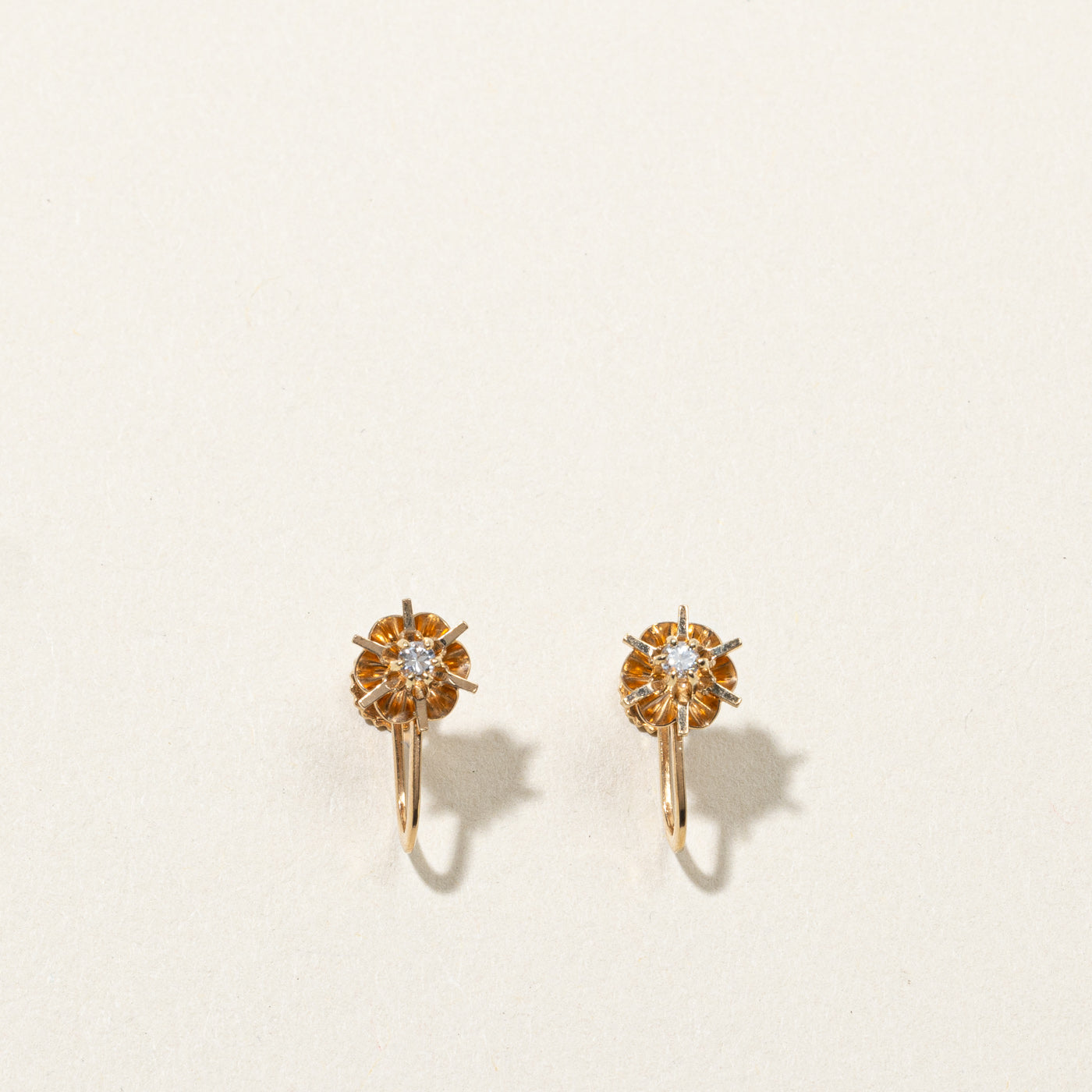 Claw Set Diamond Earrings | 0.06ctw |