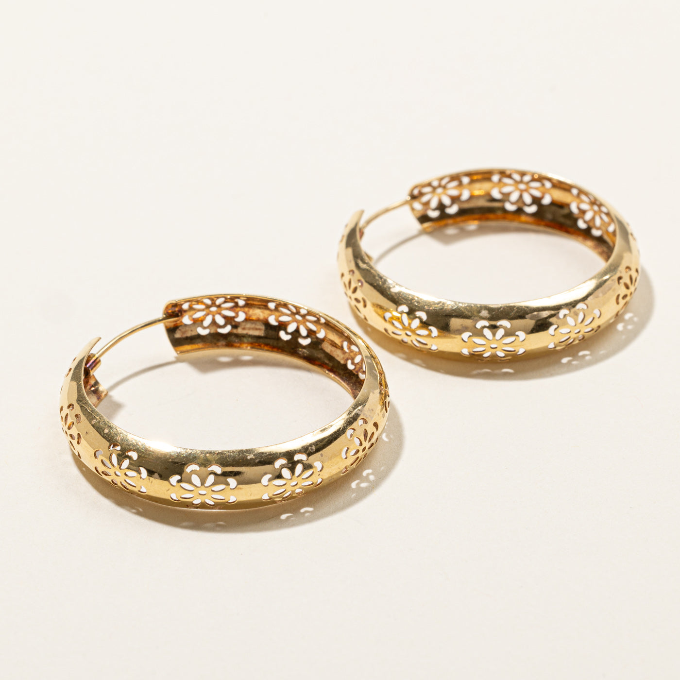 Textured Hoop Earrings