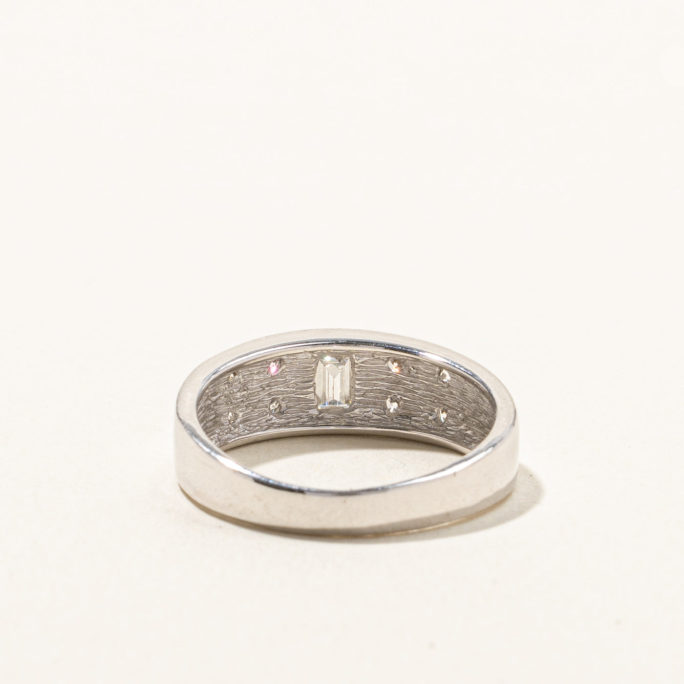 Flush Set Multi Cut Diamond Band | 0.36ctw | SZ 6.5 |