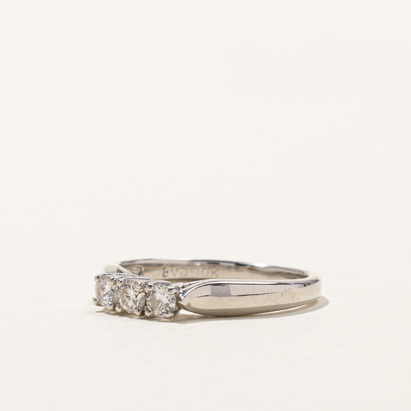 Three Stone Diamond Ring | 0.22ctw | SZ 6.25 |