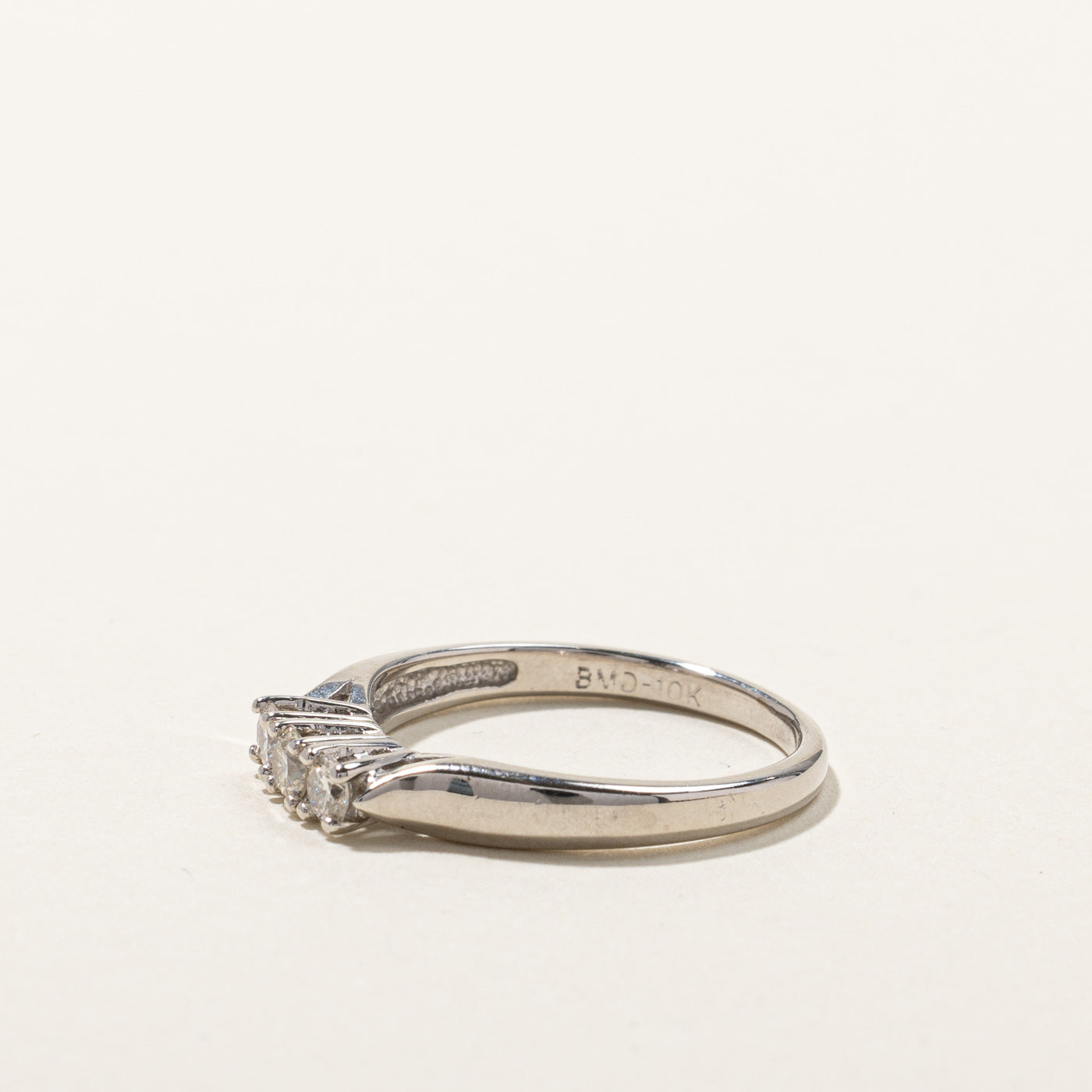 Three Stone Diamond Ring | 0.22ctw | SZ 6.25 |