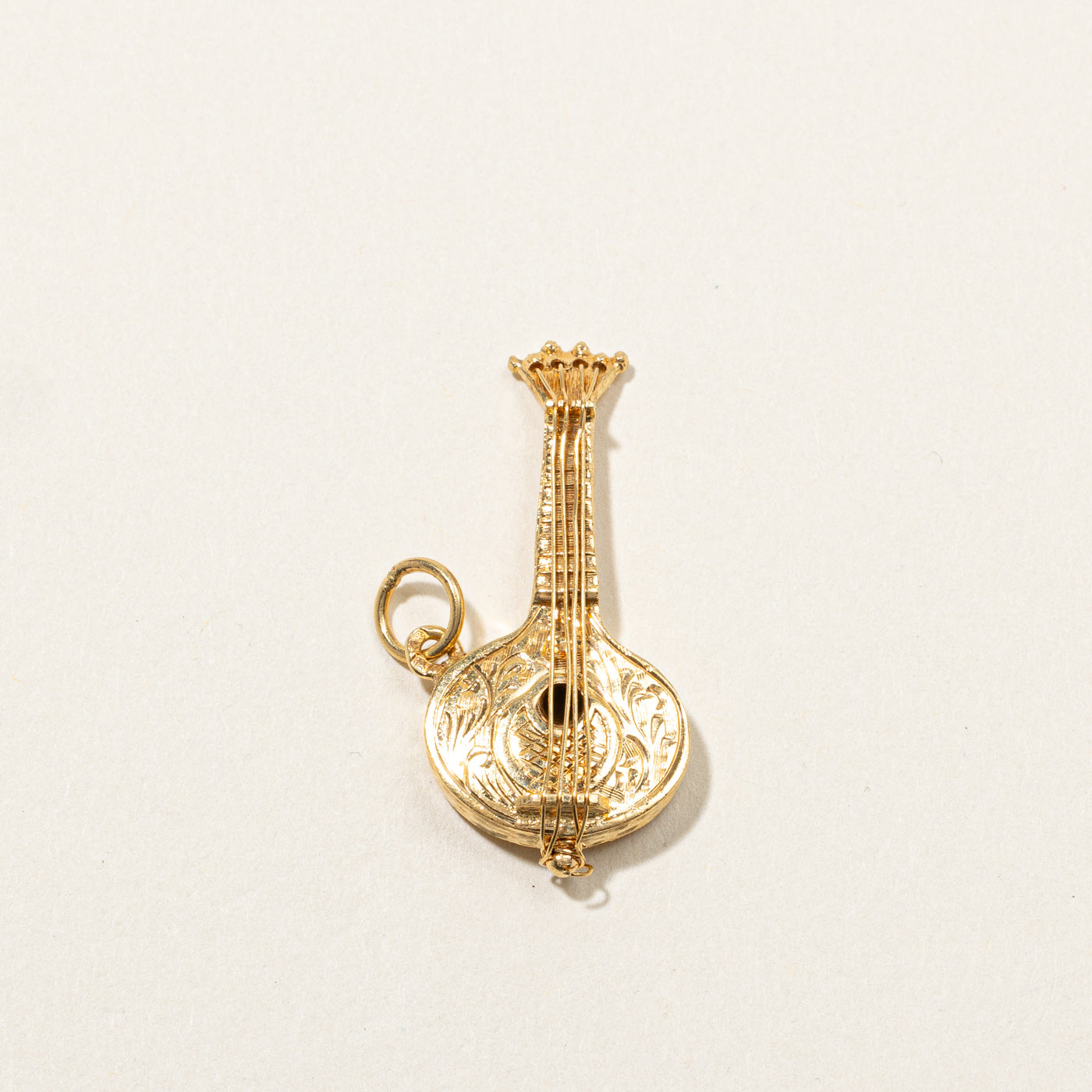 Gold Cello Pendant