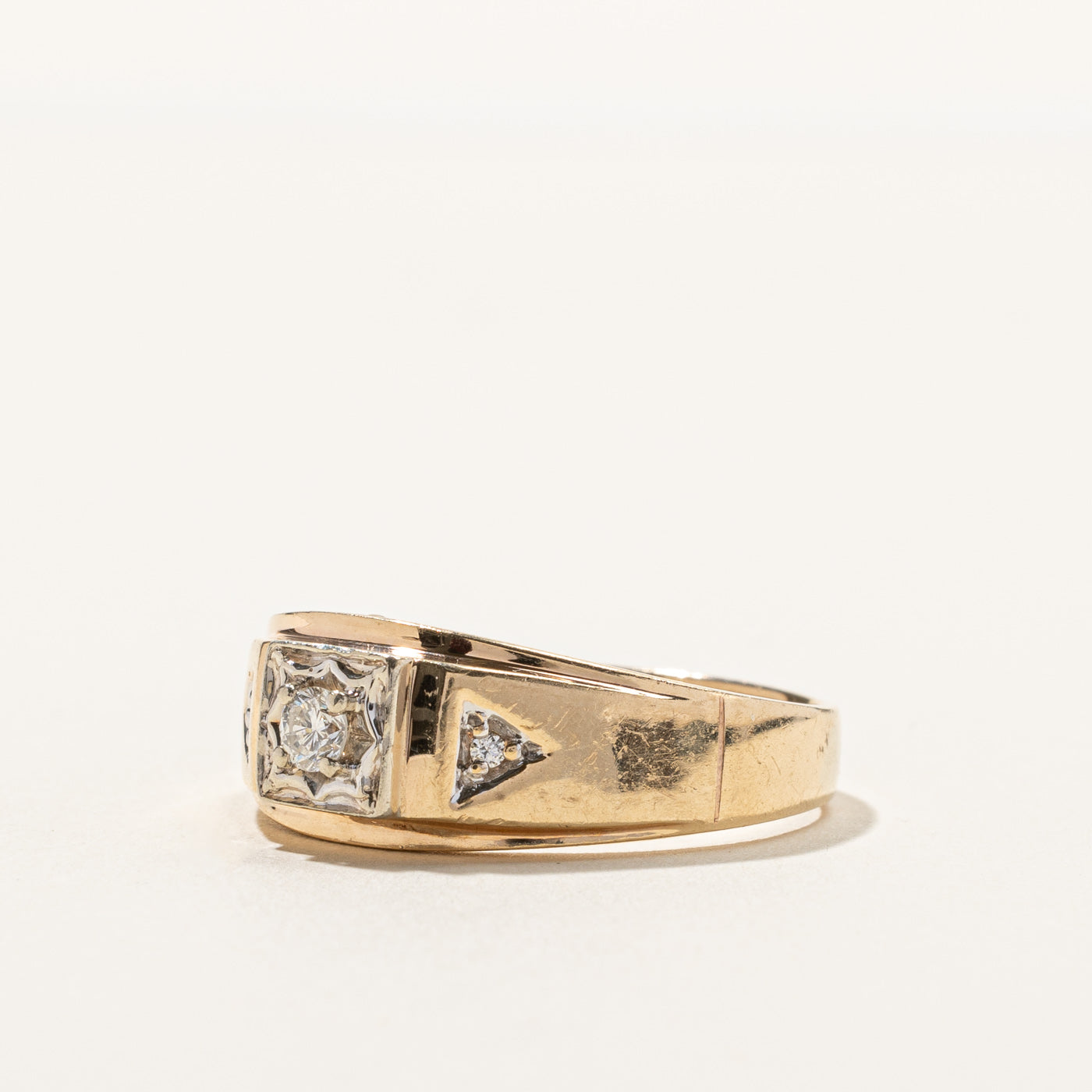 Claw Set Diamond Ring | 0.19ctw | SZ 13.5 |