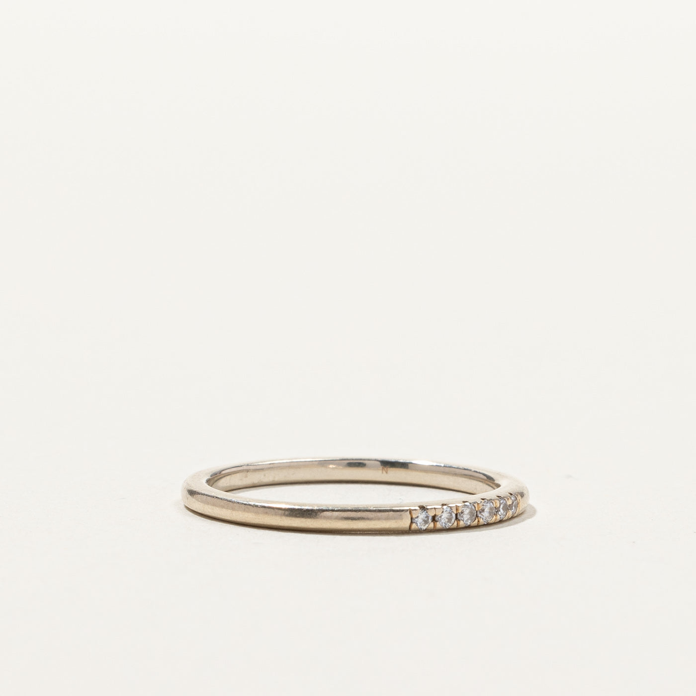 Pave Set Diamond Wedding Band | 0.06ctw | SZ 5 |