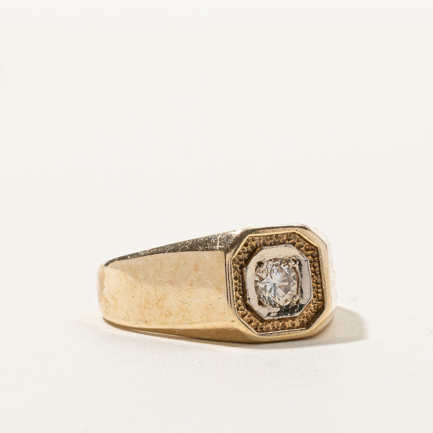 Diamond Solid Gold Ring | 0.32ct | SZ 10 |