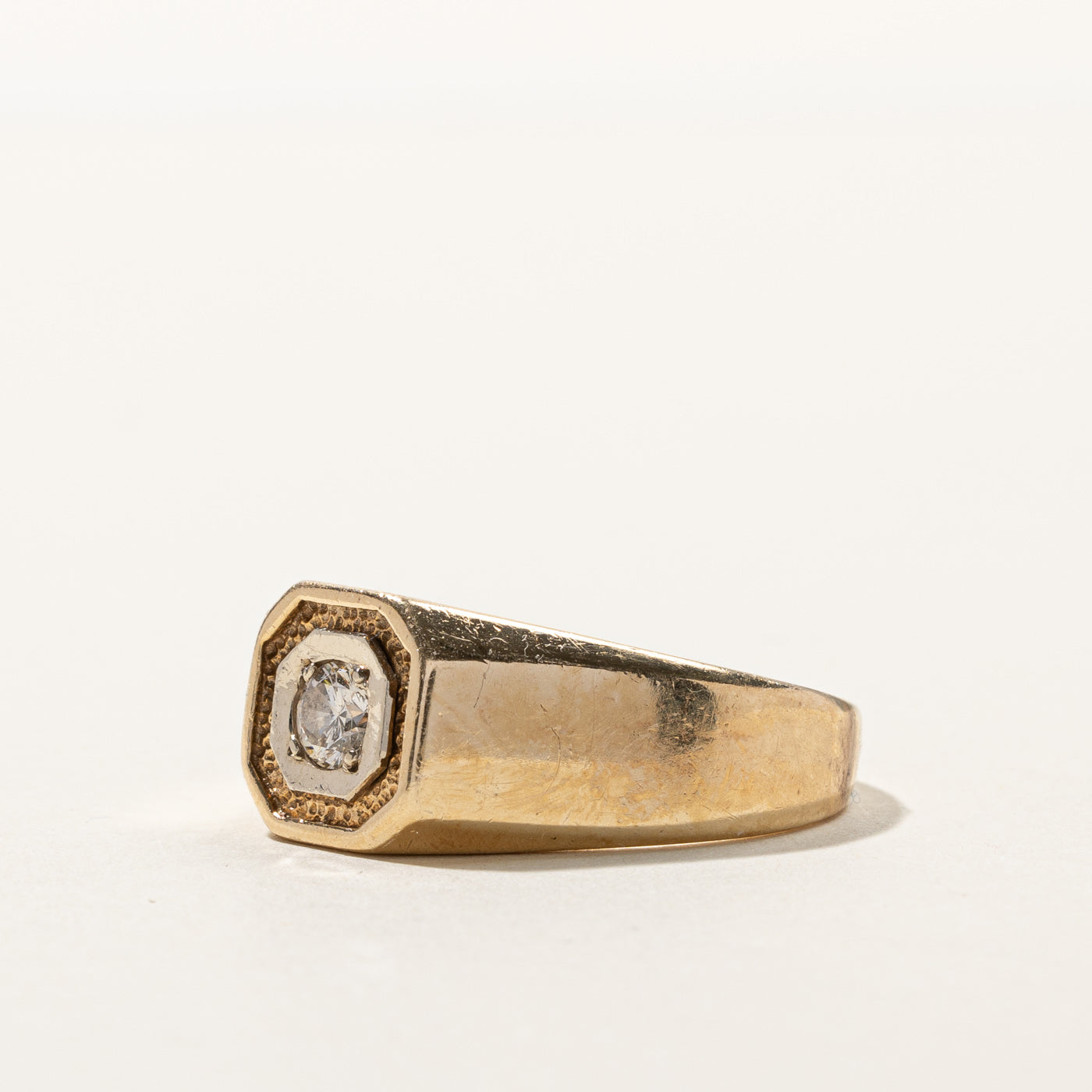 Diamond Solid Gold Ring | 0.32ct | SZ 10 |