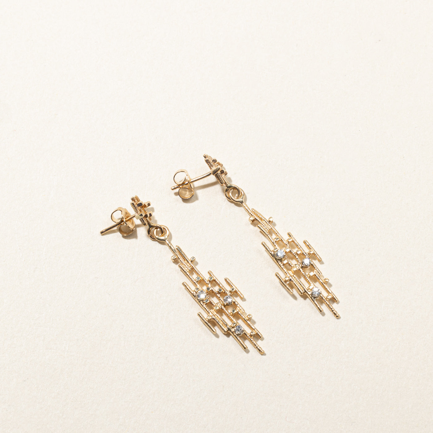 Textured Diamond Earrings & Pendant Set | 0.18ctw |