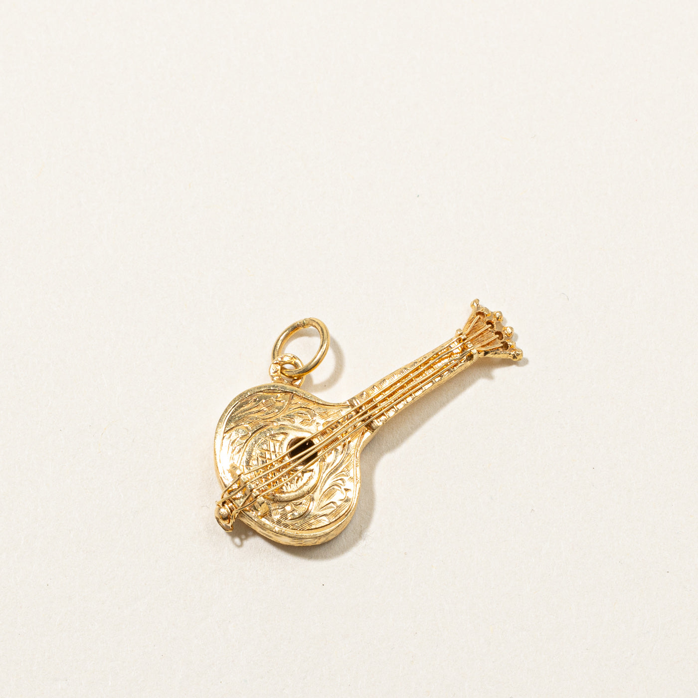 Gold Cello Pendant