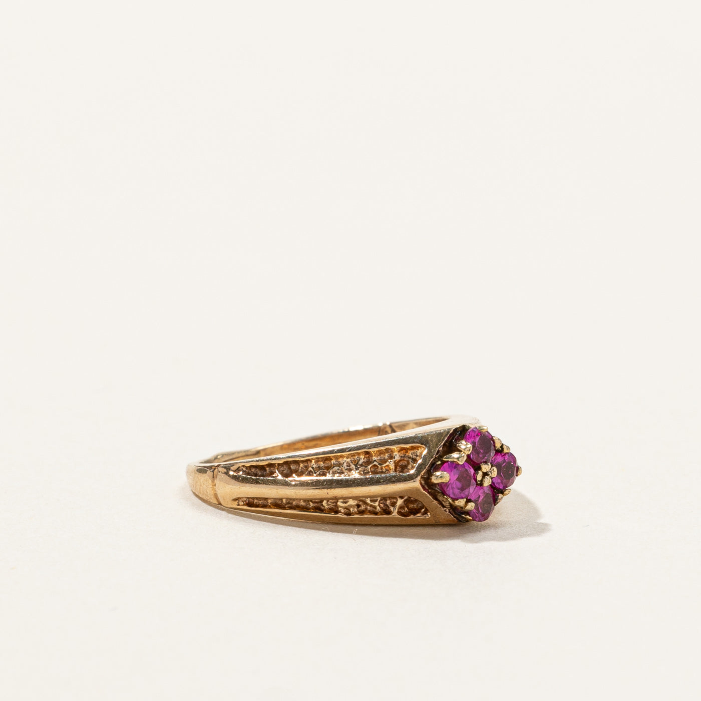 Synthetic Ruby Ring | 0.16ctw | SZ 2.25 |