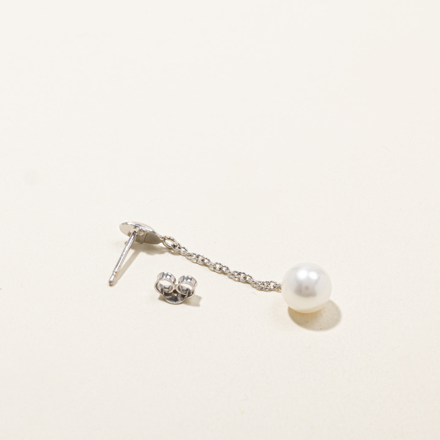 Pearl & Diamond Dangle Earrings | 0.06ctw |