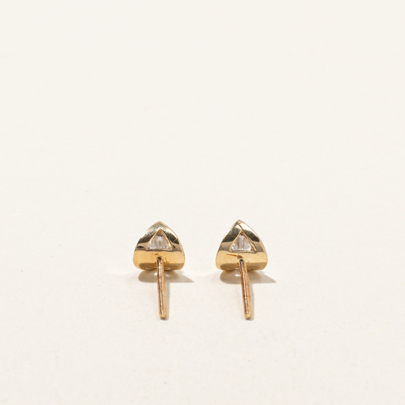Boucles d'oreilles puces en diamant serti tension | 0,20 ct |