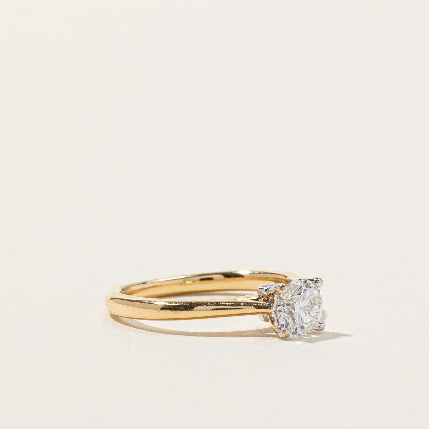 GIA Certified Solitaire Diamond Engagement Ring | 0.54ct VS2 F | SZ 5 |