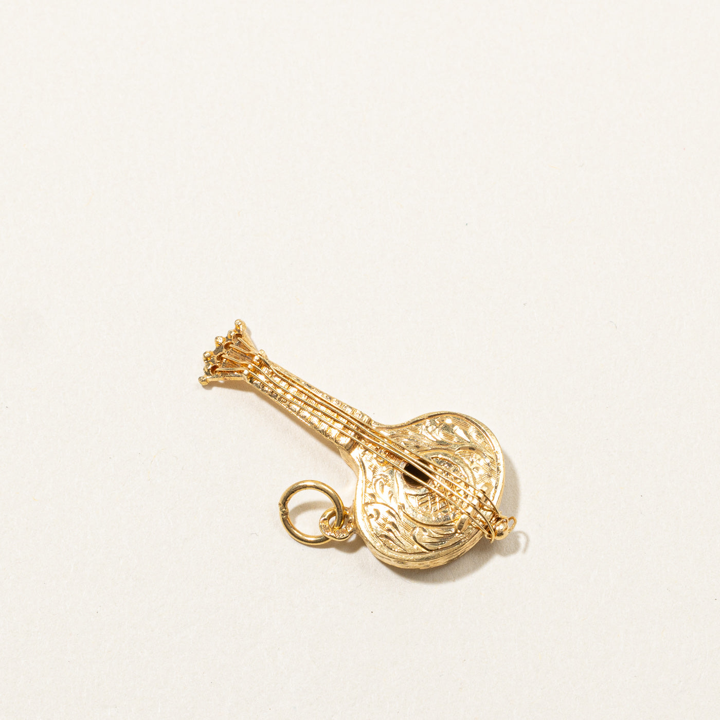 Gold Cello Pendant