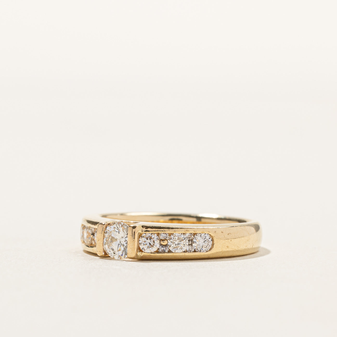 Channel Set Diamond Engagement Ring | 0.53ctw | SZ 5.5 |