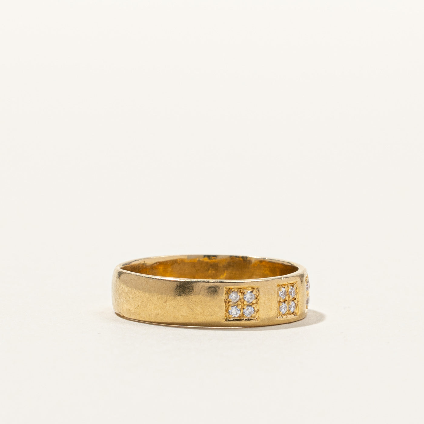 Grid Set Cluster Diamond Band | 0.10ctw | SZ 5.75 |