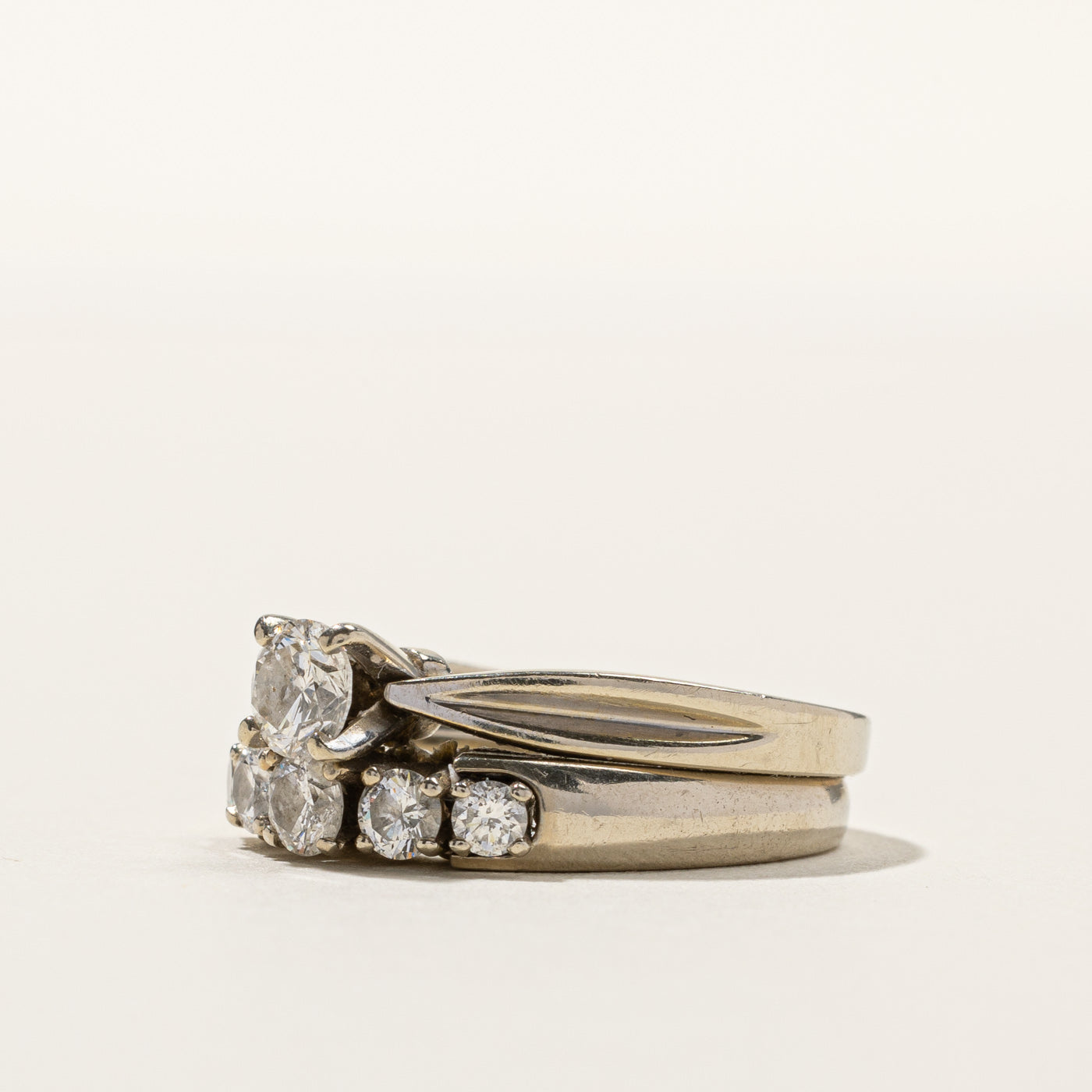 Alliance sertie de diamants | 0,83 ct | Taille 5,25 |
