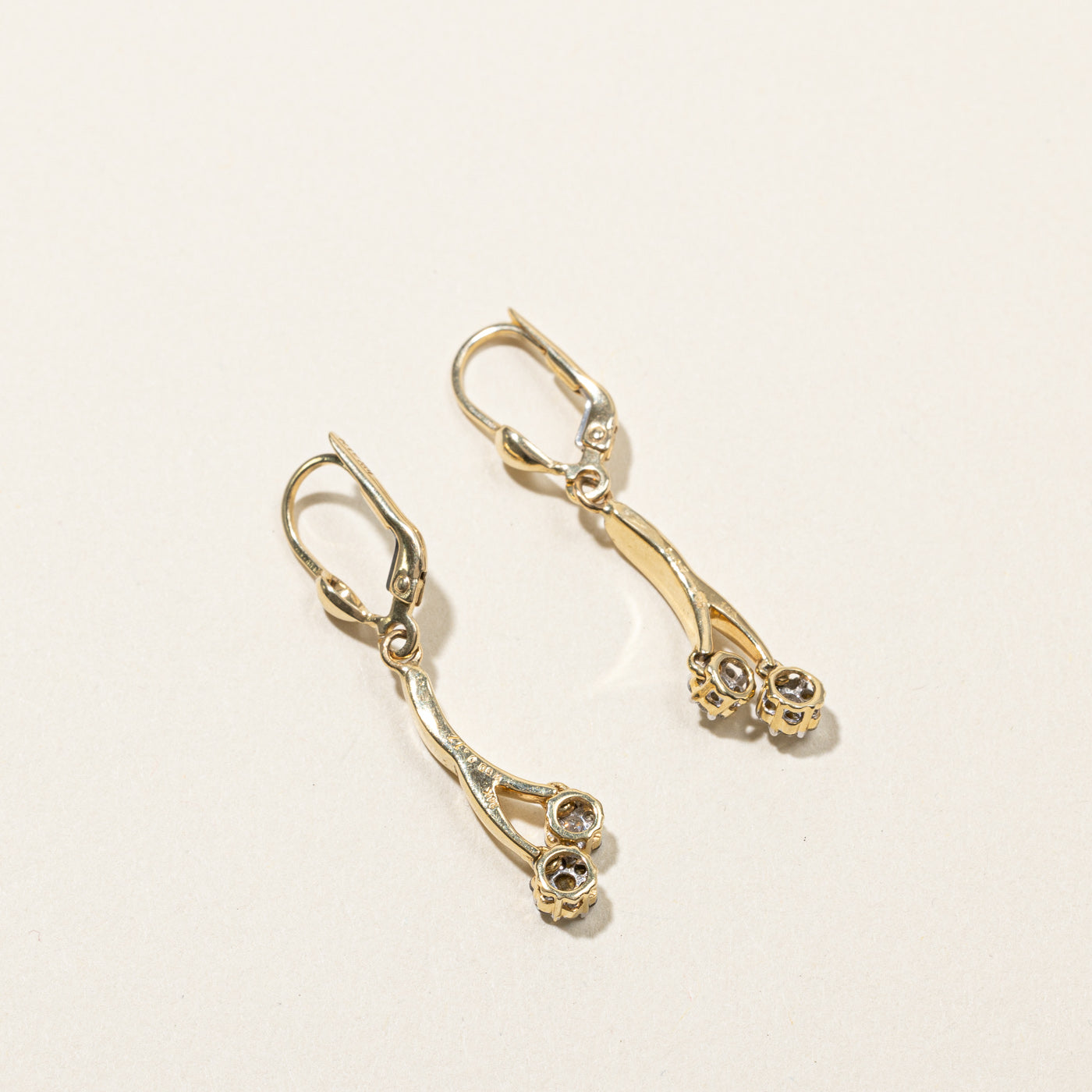 Cluster Diamond Dangle Earrings | 0.30ctw |