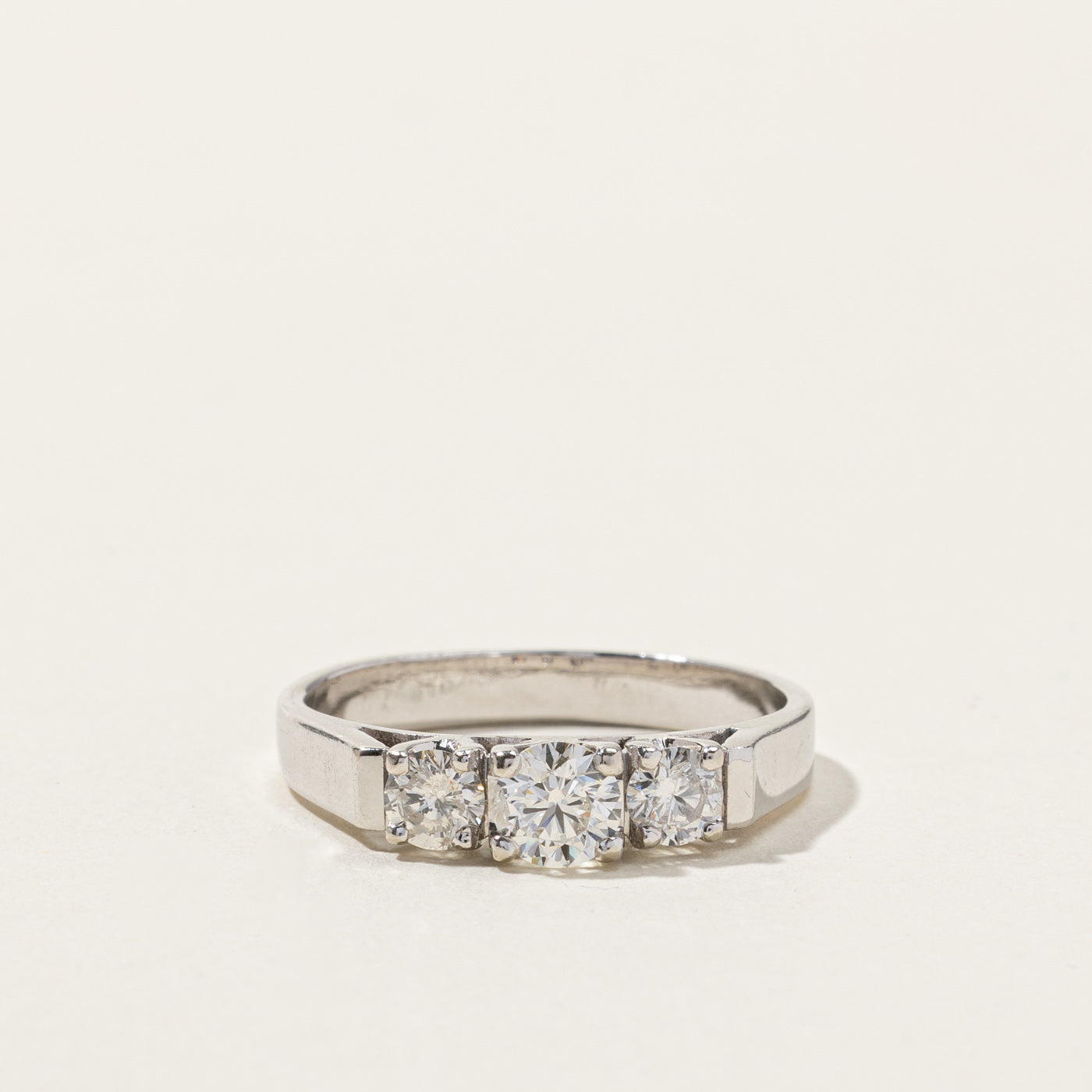 Three Stone Diamond Ring | 1.02ctw | SZ 9.75 |