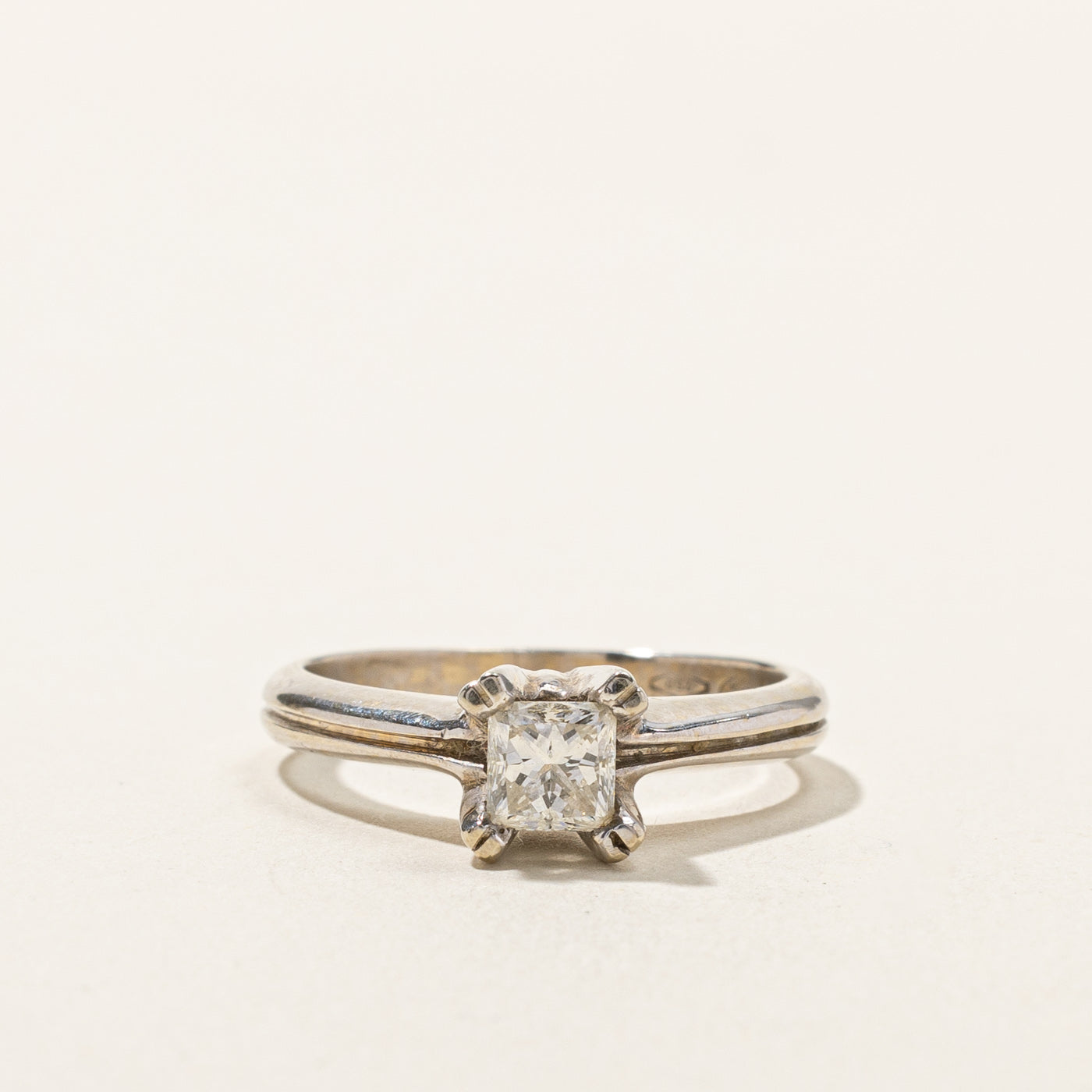 Solitaire Princess Diamond Ring | 0.51ct | SZ 6 |