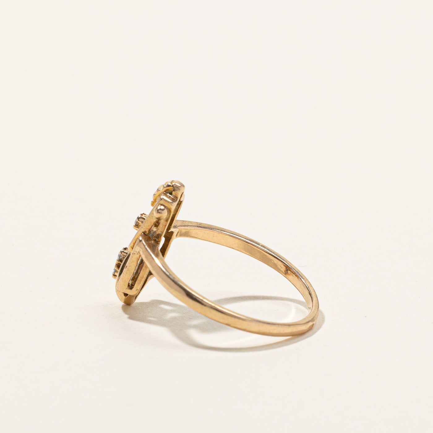 Textured Diamond Ring | 0.03ctw | SZ 8.5 |