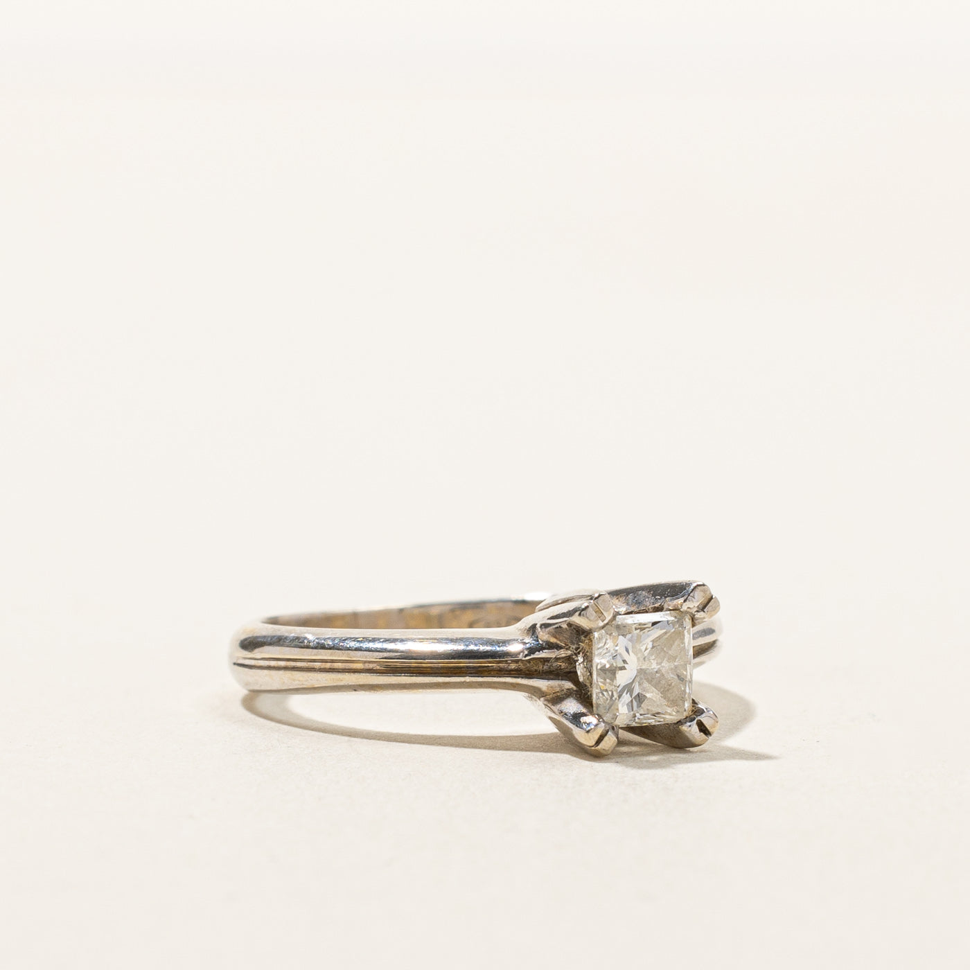 Solitaire Princess Diamond Ring | 0.51ct | SZ 6 |