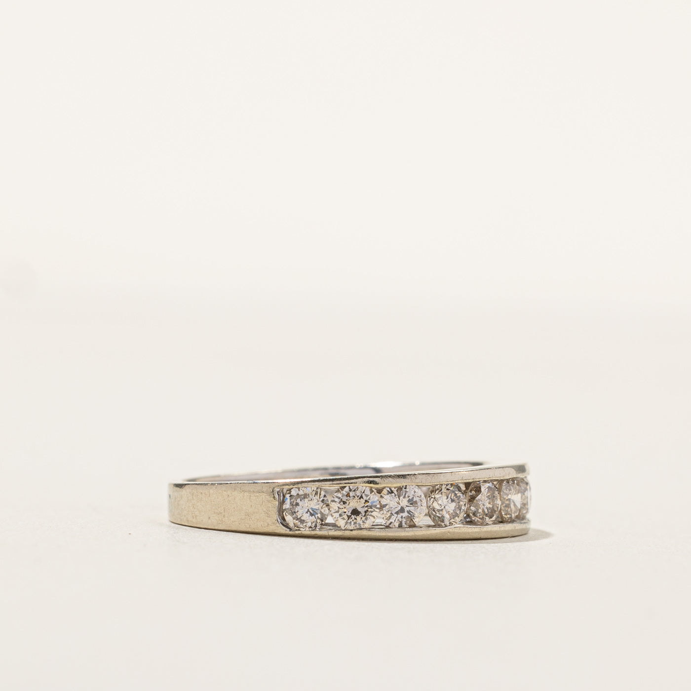 Channel Set Semi Eternity Diamond Band | 0.78ctw | SZ 7.25 |