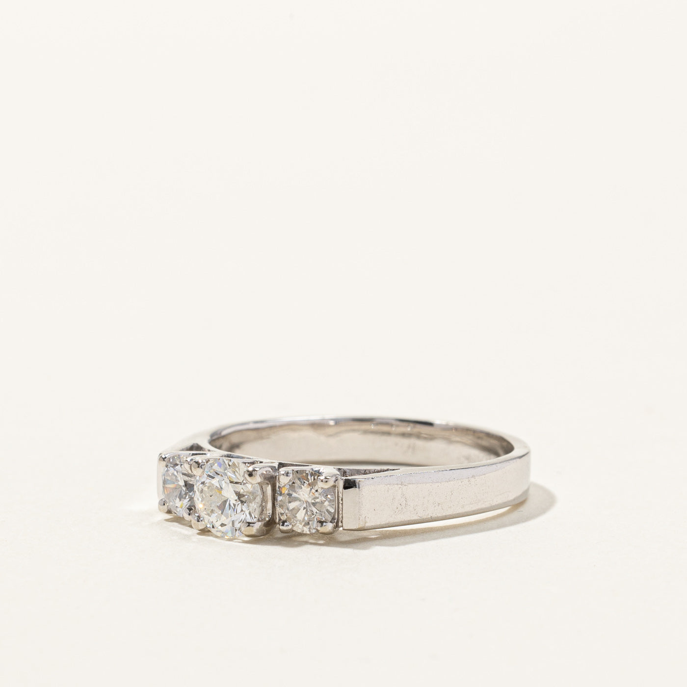 Three Stone Diamond Ring | 1.02ctw | SZ 9.75 |