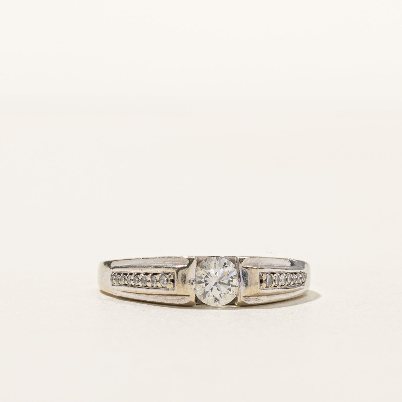 Tension Set Diamond Ring | 0.44ctw | SZ 8.5 |