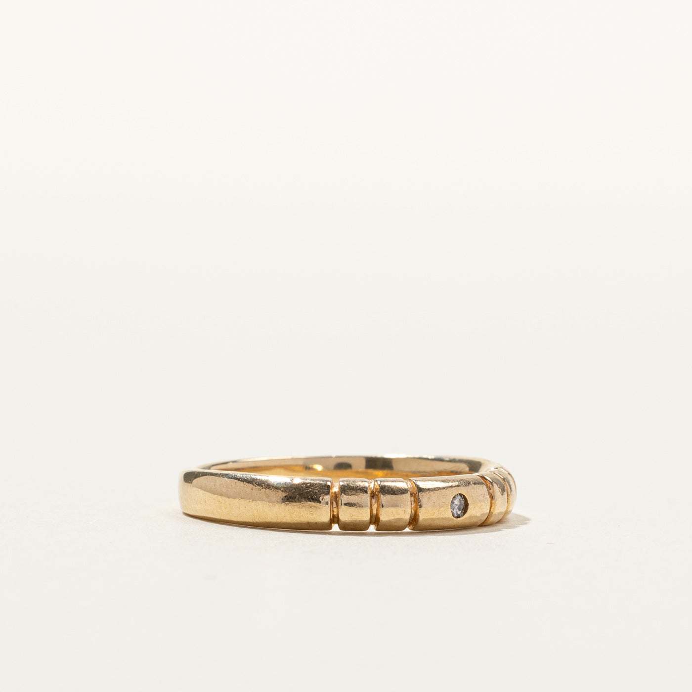 Flush Set Diamond Band | 0.01ct | SZ 8.5 |