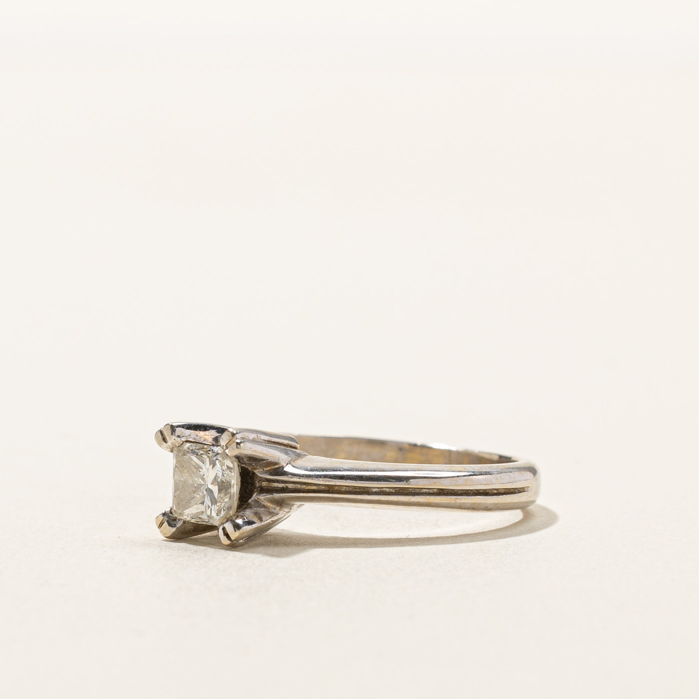 Solitaire Princess Diamond Ring | 0.51ct | SZ 6 |