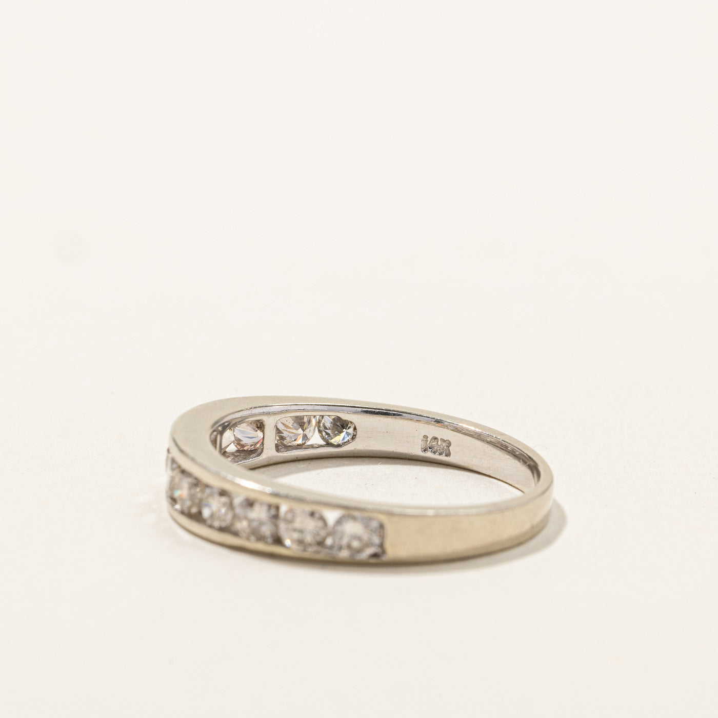 Channel Set Semi Eternity Diamond Band | 0.78ctw | SZ 7.25 |