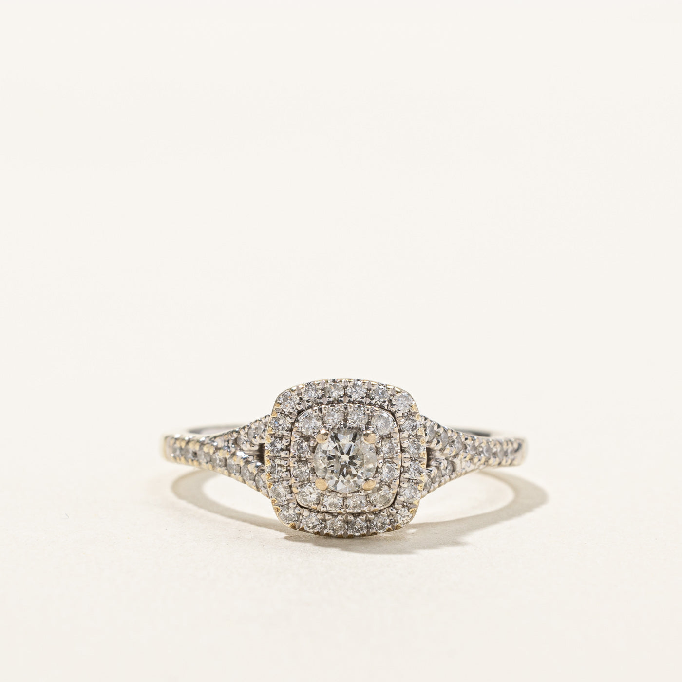 Halo Diamond Engagement Ring | 0.48ctw | SZ 7.25 |