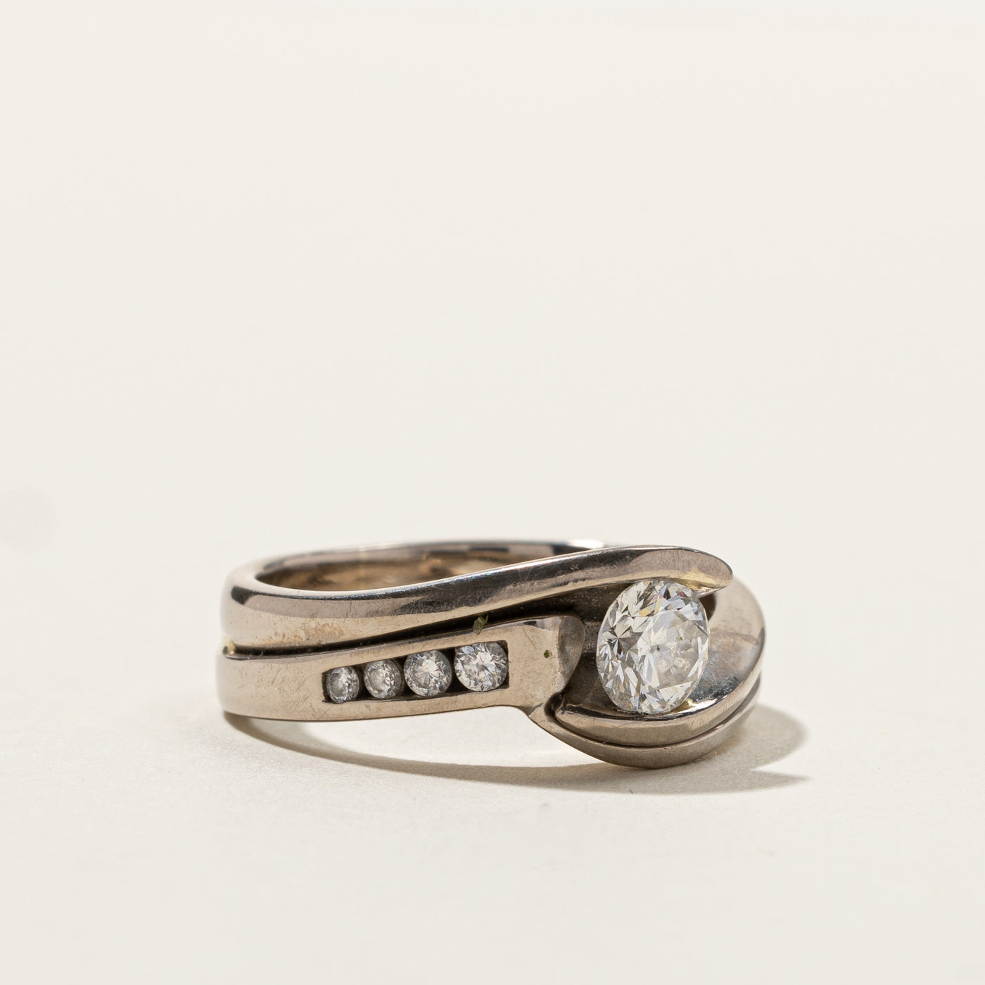 Bypass Canadian Diamond Wedding Set | 0.59ctw | SZ 6.5 |