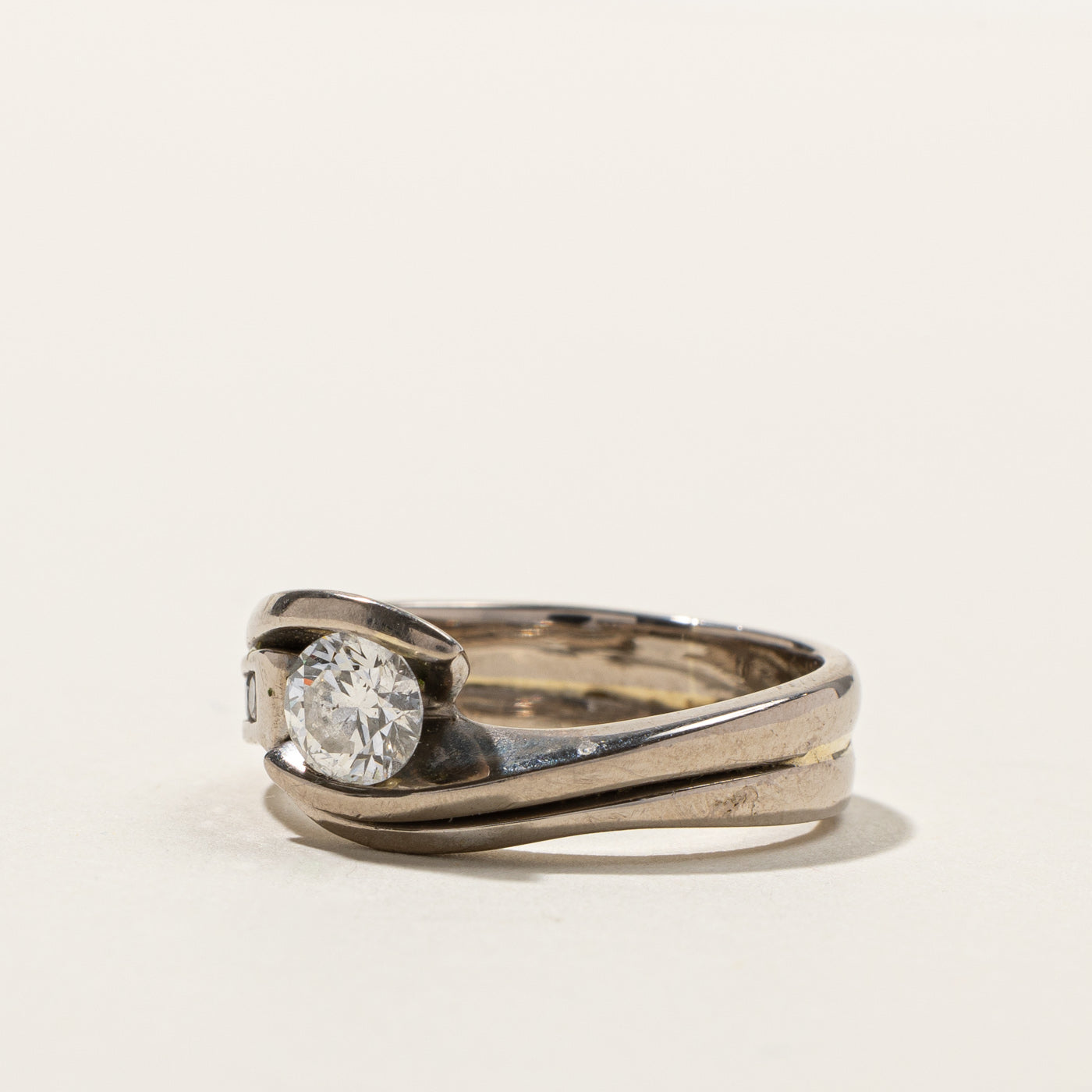 Bypass Canadian Diamond Wedding Set | 0.59ctw | SZ 6.5 |