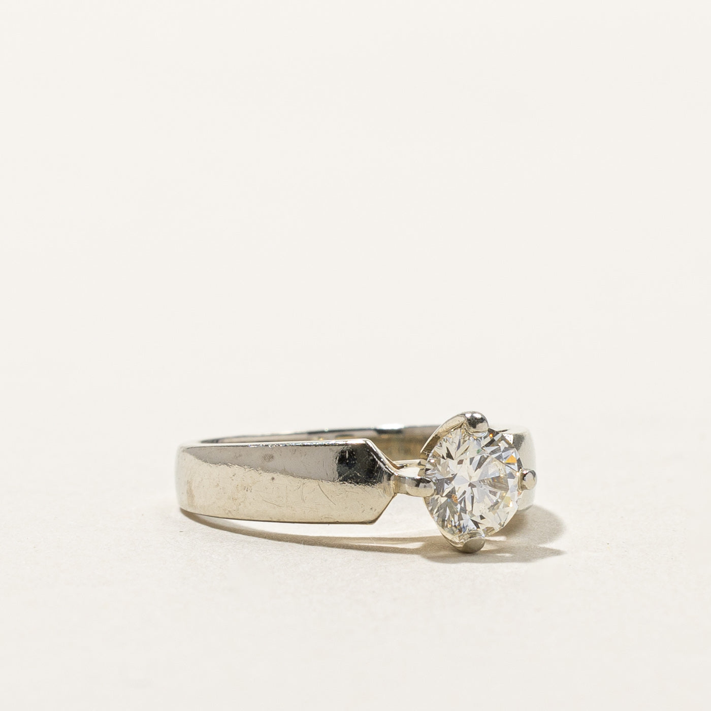 Solitaire Diamond Engagement Ring | 0.60ct SI1/SI2 K/L | SZ 4 |