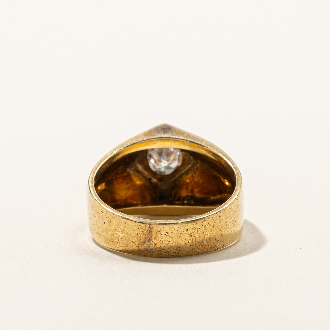 Solitaire Old European Diamond Dome Ring | 0.46ct | SZ 6.25 |