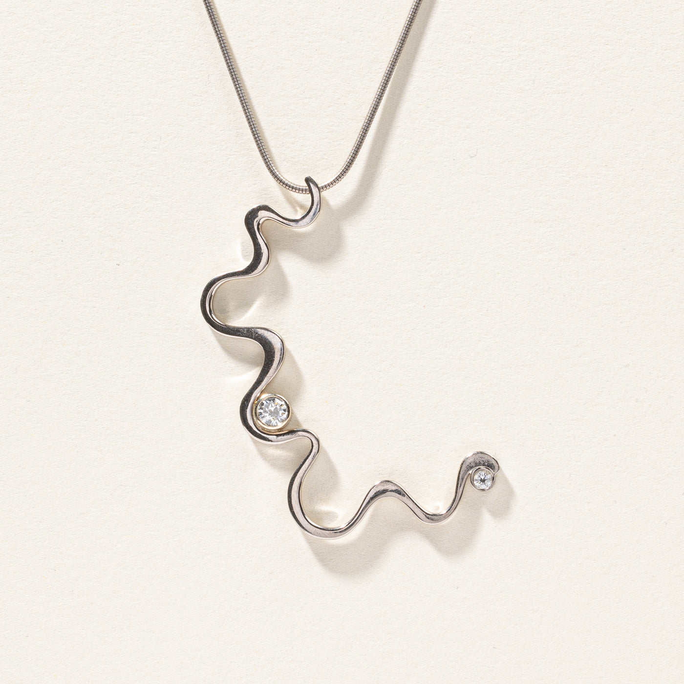 Diamond Journey Pendant Necklace | 0.40ctw | 15"|