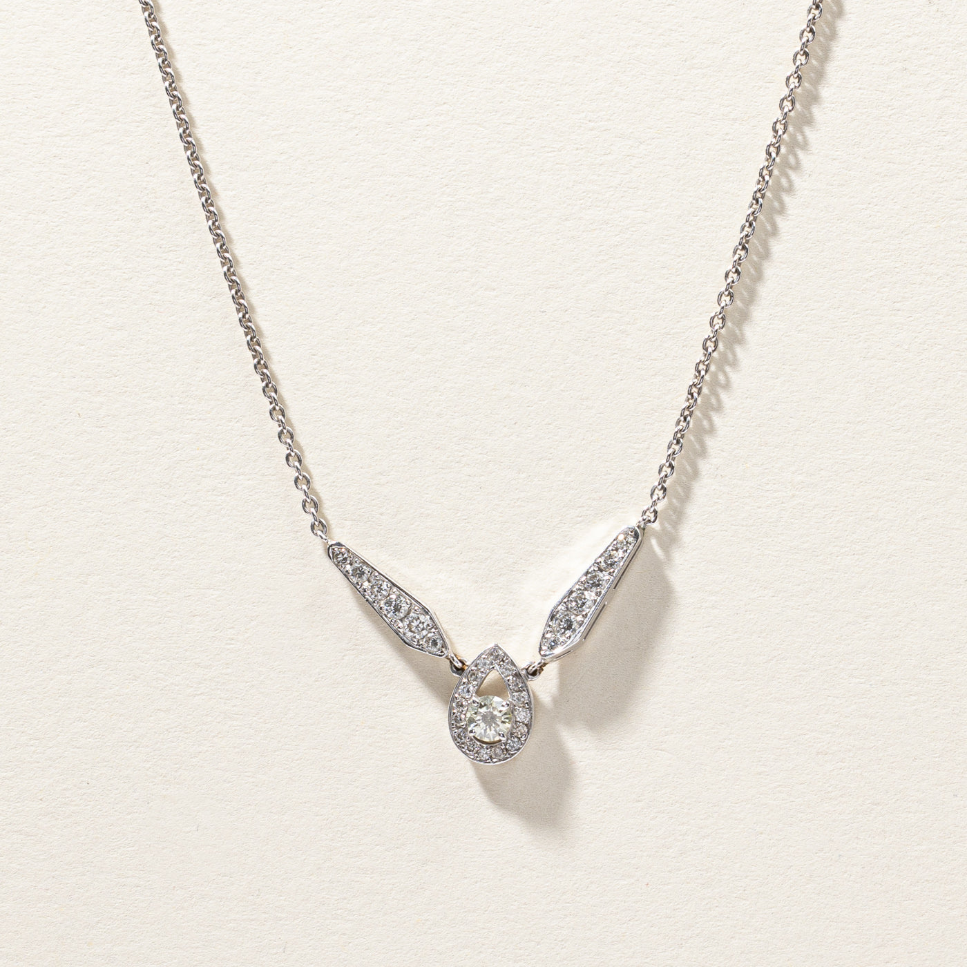 Cluster Diamond Necklace | 0.70ctw | 18"|