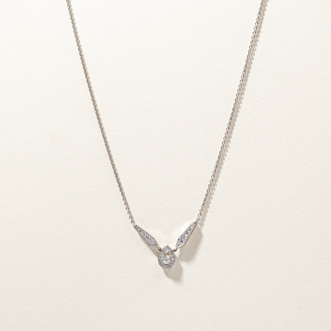 Cluster Diamond Necklace | 0.70ctw | 18"|