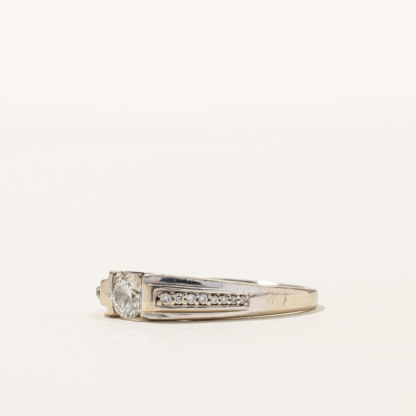 Tension Set Diamond Ring | 0.44ctw | SZ 8.5 |