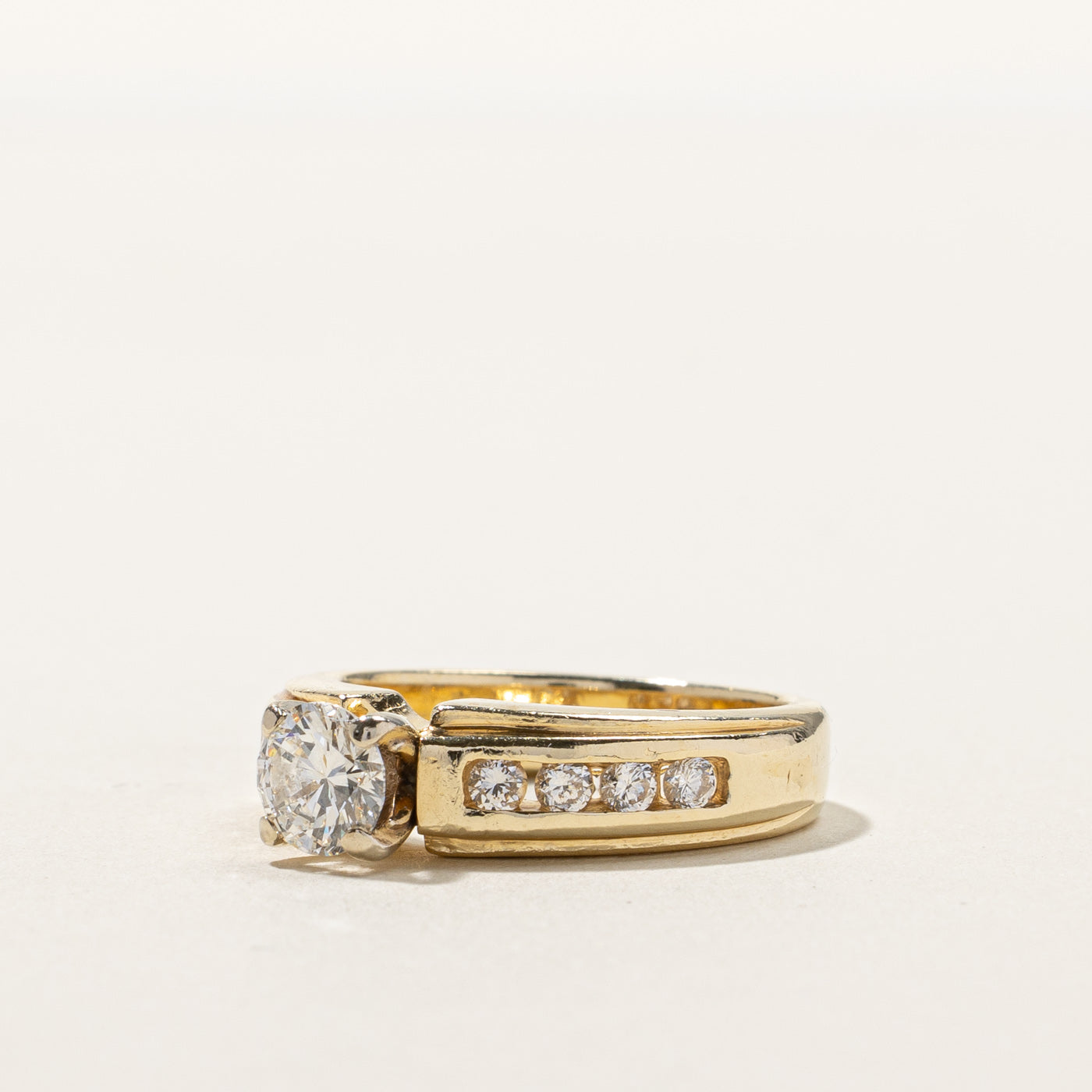 Solitaire with Accents Diamond Engagement Ring | 1.04ctw | SZ 7 |
