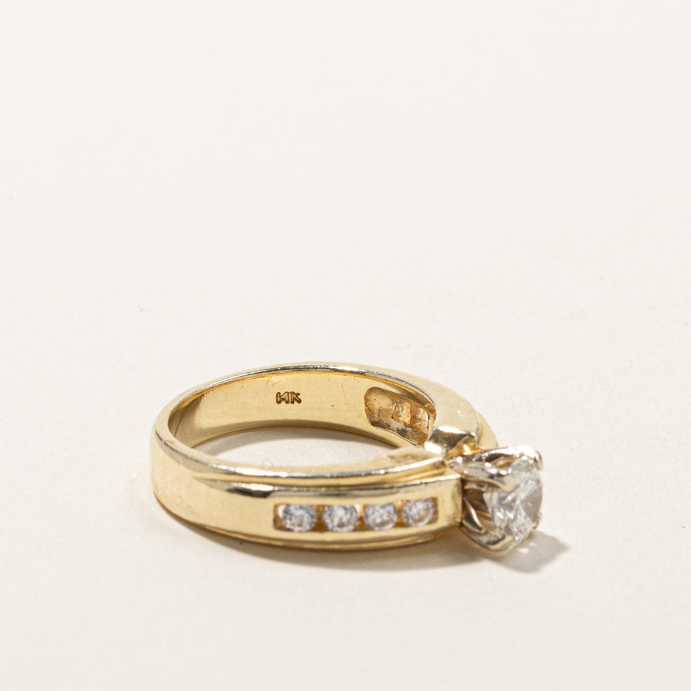 Solitaire with Accents Diamond Engagement Ring | 1.04ctw | SZ 7 |